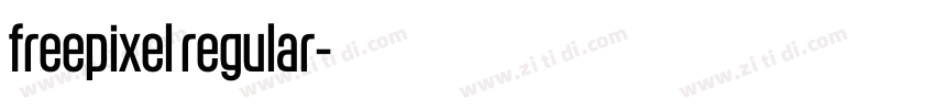 freepixel regular字体转换 freepixel regular字体转换